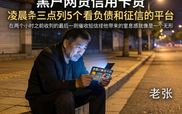 黑户网贷信用卡贷，条列5个不看负债和征信的平台