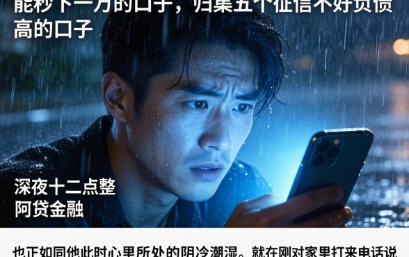 能秒下一万的口子，归集五个征信不好负债高的口子