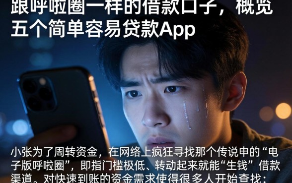 跟呼啦圈一样的借款口子，概览五个简单容易贷款app