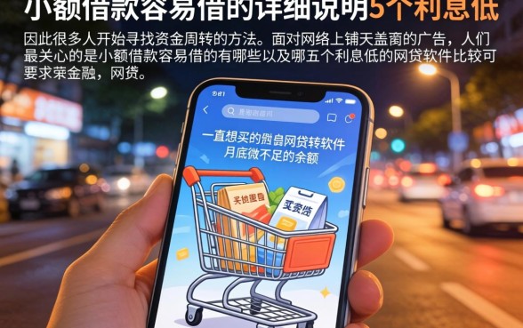 小额借款容易借的，详尽说明5个利息低的网贷软件