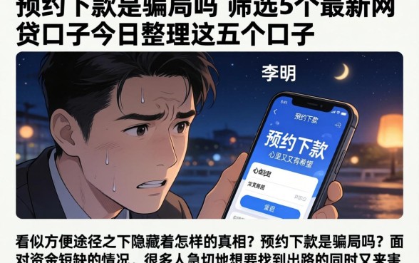 预约下款是骗局吗，筛选5个最新网贷口子今日整理这五个口子