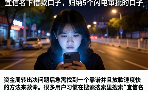 宜信名下借款口子，归纳5个闪电审批的口子