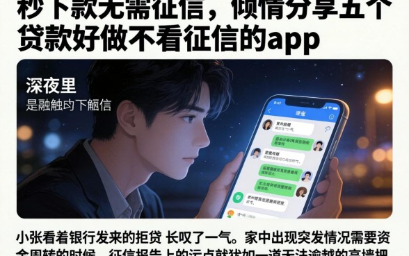 秒下款无需征信，倾情分享五个贷款好做不看征信的app