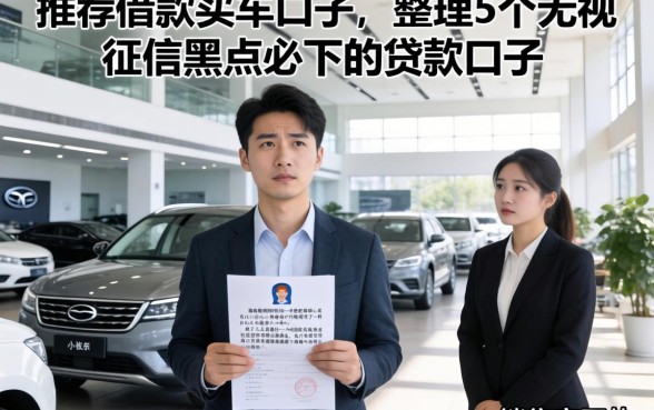 推荐借款买车口子,整理5个无视征信黑户必下的贷款口子