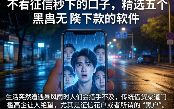 不看征信秒下的口子，精选五个黑户无条件下款的软件