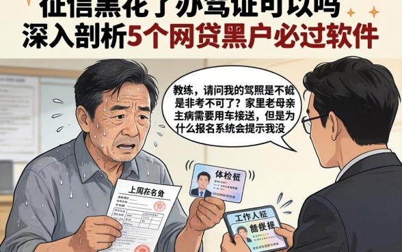 征信黑花了办驾证可以吗，深入剖析5个网贷黑户必过软件