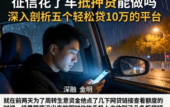 征信花了车抵押贷能做吗，深入剖析五个轻松贷10万的平台