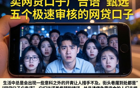 卖网贷口子广告语，甄选五个极速审核的网贷口子