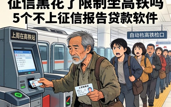 征信黑花了限制坐高铁吗，概括5个不上征信报告的贷款软件