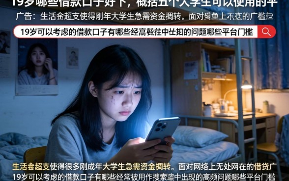 19岁哪些借款口子好下，概括五个大学生可以使用的平台