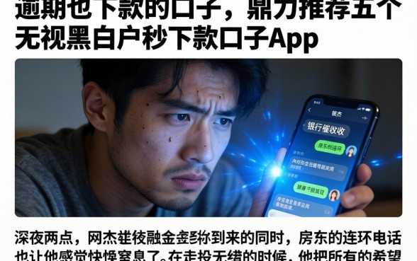 逾期也下款的口子，鼎力推荐五个无视黑白户秒下款口子app