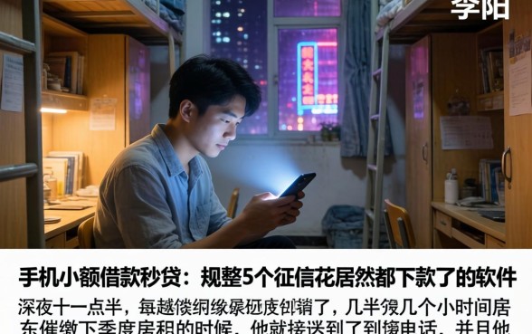 手机小额借款秒贷，规整5个征信花居然都下款了的软件