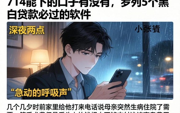 714能下的口子有没有,罗列5个黑白贷款必过的软件