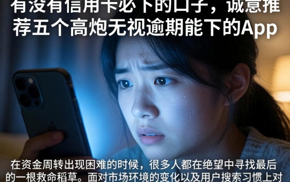 有没有信用卡必下的口子，诚意推荐五个高炮无视逾期能下的app