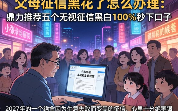 父母征信黑花了怎么办理，鼎力推荐五个无视征信黑白100%秒下口子