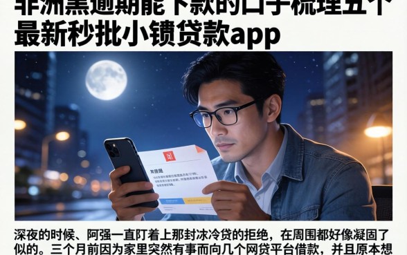 非洲黑逾期能下款的口子，梳理五个最新秒批小额贷款app
