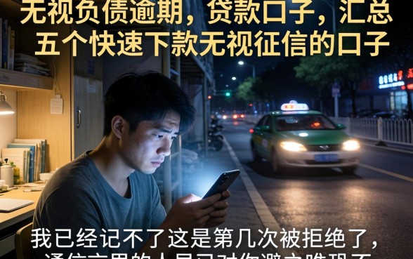 无视负债逾期的贷款口子，汇总五个快速下款无视征信的口子