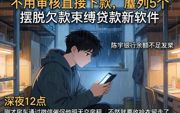 不用审核直接下款,胪列5个摆脱欠款束缚贷款新软件