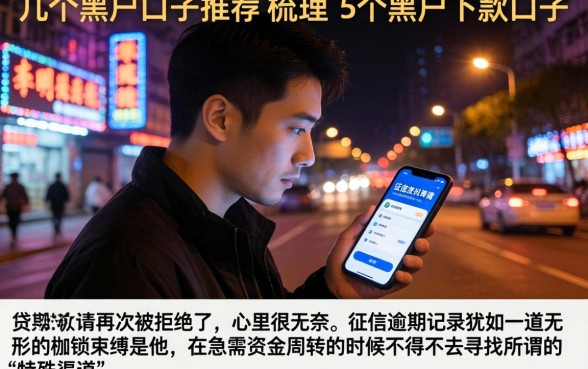 几个黑户口子推荐，梳理5个黑户下款口子