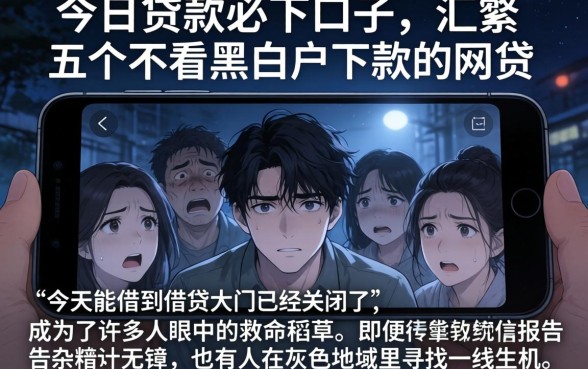 今日贷款必下口子,汇整五个不看黑白户下款的网贷