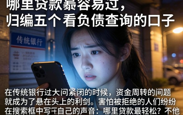 哪里贷款最容易过，归纳五个不看负债查询的口子