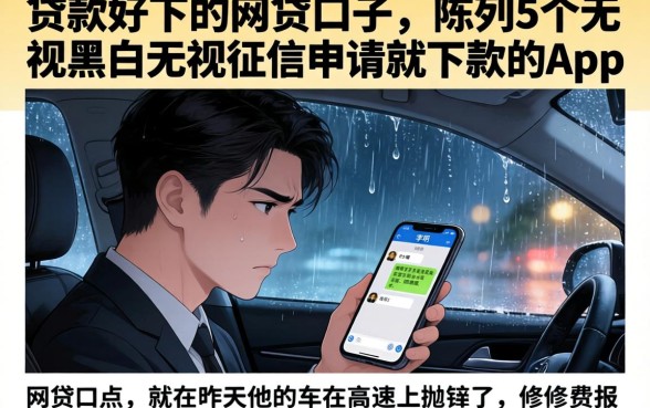 贷款好下的网贷口子，陈列5个无视黑白无视征信申请就下款的app