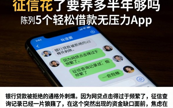 征信花了要养多半年够吗，陈列5个轻松借款无压力app