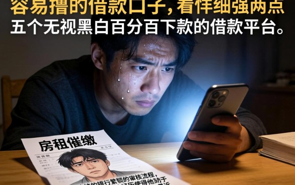 容易撸的借款口子，详细阐述五个无视黑白百分百下款的借款平台