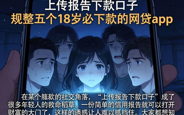 上传报告下款的口子，规整五个18岁必下款的网贷app