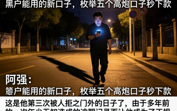 黑户能用的新口子,枚举五个高炮口子秒下款