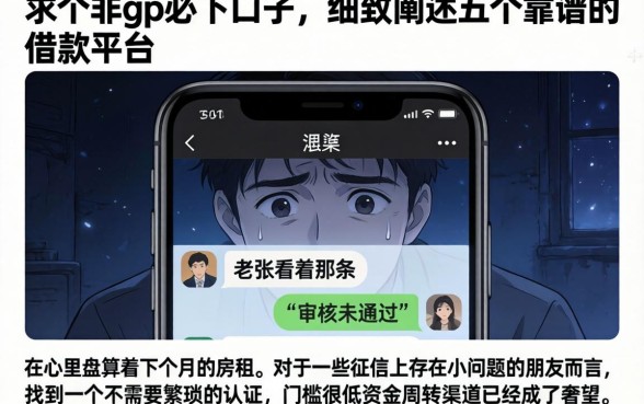 求个非gp必下口子，细致阐述五个靠谱的借款平台