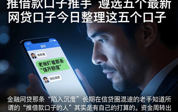 推借款口子的推手，遴选五个最新网贷口子今日整理这五个口子