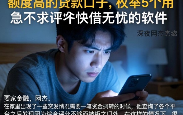 额度高的贷款口子,枚举5个急用不求评分快借无忧的软件