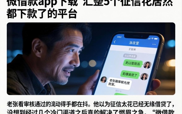 微借款app下载，汇整5个征信花居然都下款了的平台