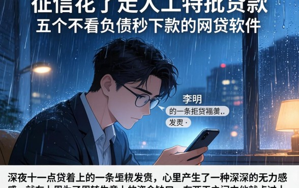 征信花了走人工特批贷款,详尽说明五个不看负债秒下款的网贷软件