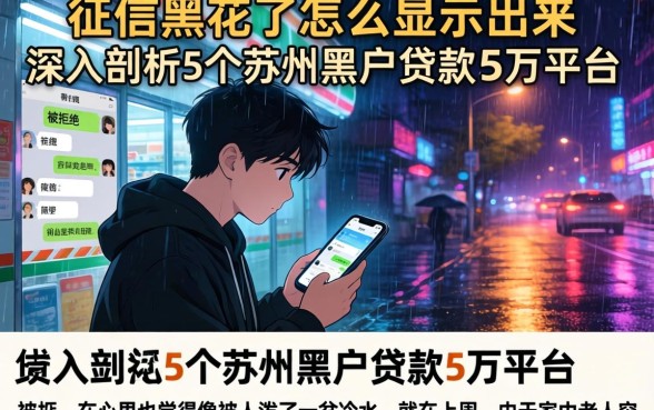 征信黑花了怎么显示出来，深入剖析5个苏州黑户贷款5万的平台