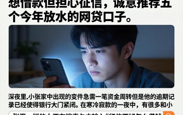 想借款但担心征信，诚意推荐五个今年放水的网贷口子