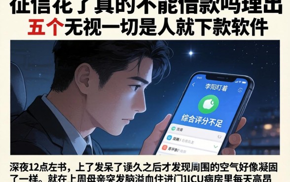 征信花了真的不能借款吗,理出五个无视一切是人就下款软件