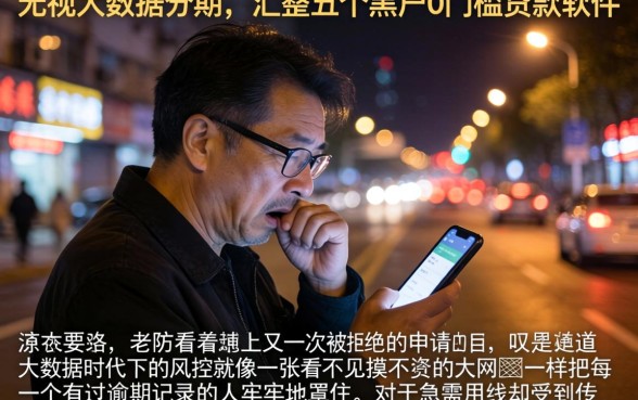 无视大数据的分期,汇整五个黑户0门槛贷款软件