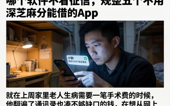 哪个软件不看征信，规整五个不用芝麻分能借的app