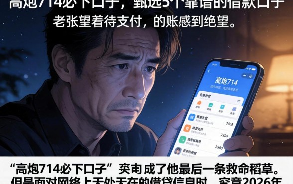 高炮714必下口子，甄选5个靠谱的借款口子