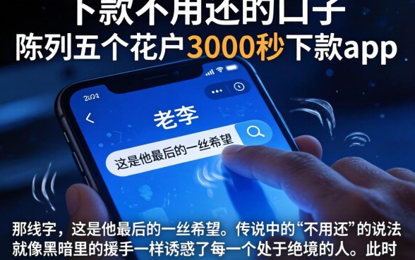 下款不用还的口子,陈列五个花户3000秒下款app