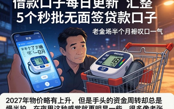 借款口子每日更新，汇整5个秒批无面签贷款口子