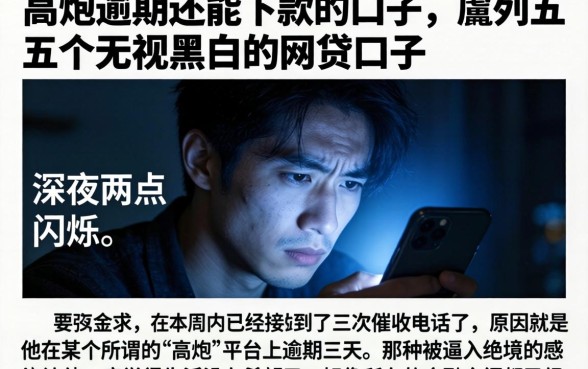 高炮逾期还能下款的口子,胪列五个无视黑白的网贷口子