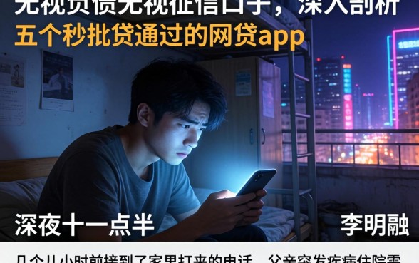 无视负债无视征信的口子,深入剖析五个秒批通过的网贷app