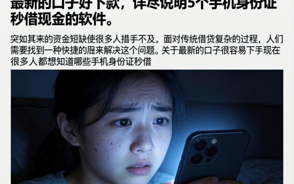 最新的口子好下款，详尽说明5个手机身份证秒借现金的软件