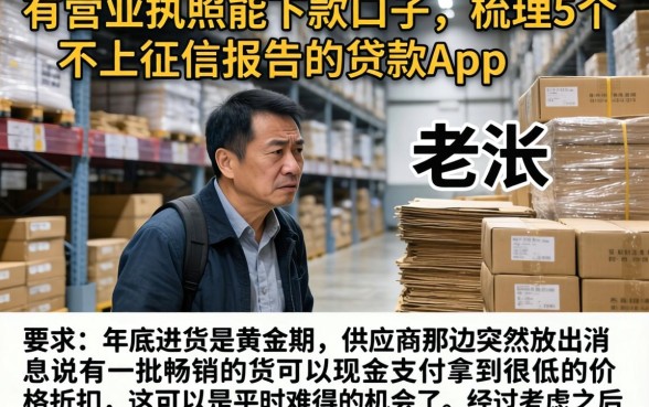 有营业执照能下款的口子,梳理5个不上征信报告的贷款app