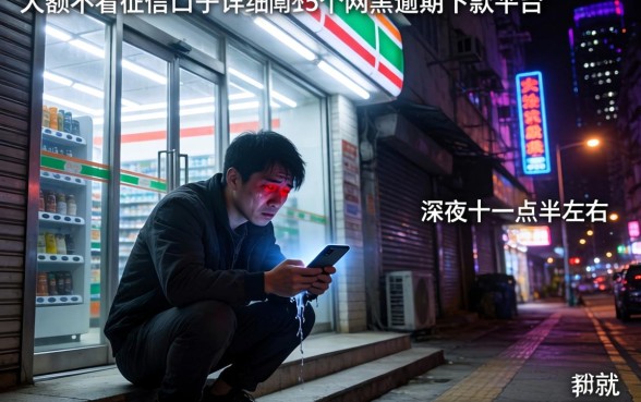 大额不看征信口子，详细阐述5个网黑逾期下款平台