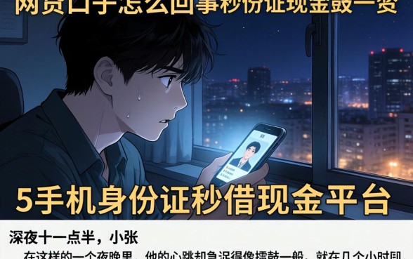 网贷口子怎么回事，概括5个手机身份证秒借现金的平台