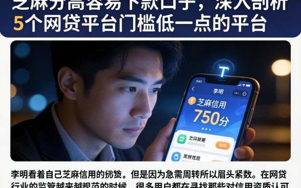 芝麻分高容易下款的口子，深入剖析5个网贷平台门槛低一点的平台